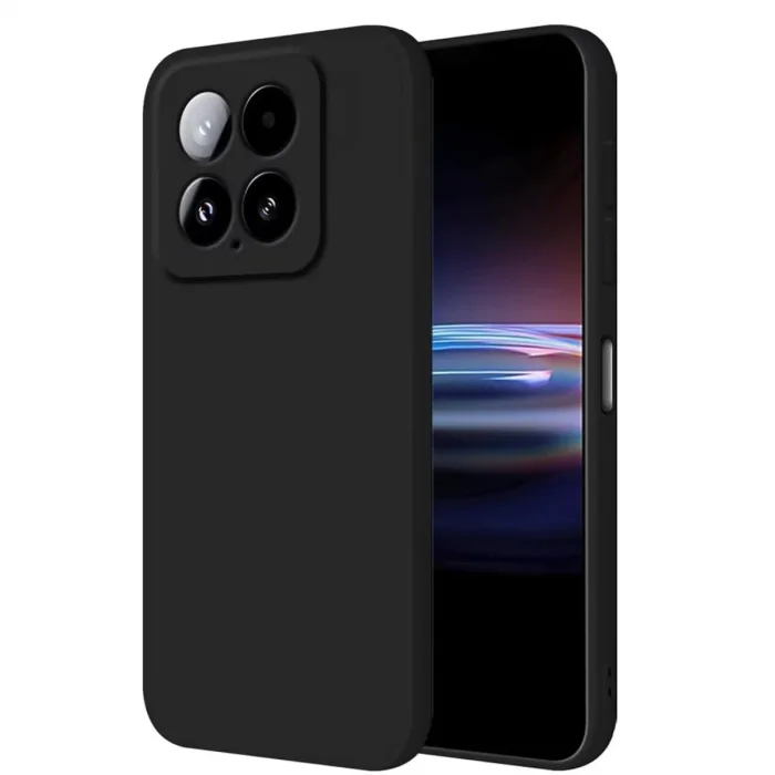 BUĞZ Xiaomi Mi 14t Pro Kılıf Nano İçi Kadife Silikon - Siyah