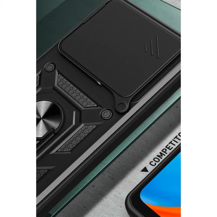 BUĞZ Xiaomi Mi 14t Pro Kılıf Pars Lens Yüzüklü Silikon - Yeşil