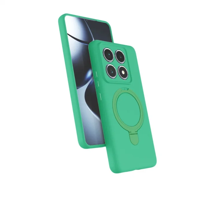 BUĞZ Xiaomi Mi 14t Pro Regal Magsafe Standlı Kapak - Yeşil