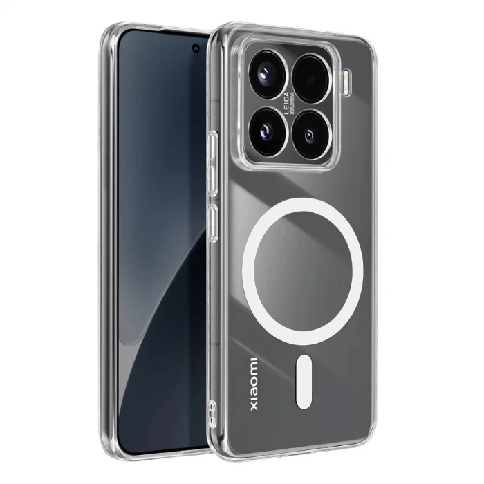BUĞZ Xiaomi Mi 15 Combo Sert Şeffaf Magsafe Kapak - Şeffaf