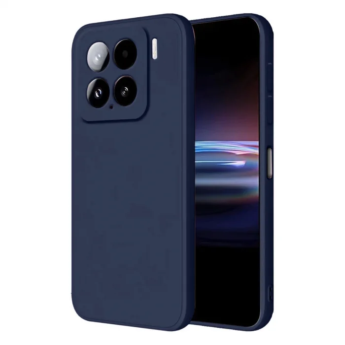 BUĞZ Xiaomi Mi 15 Kılıf Nano İçi Kadife Silikon - Lacivert