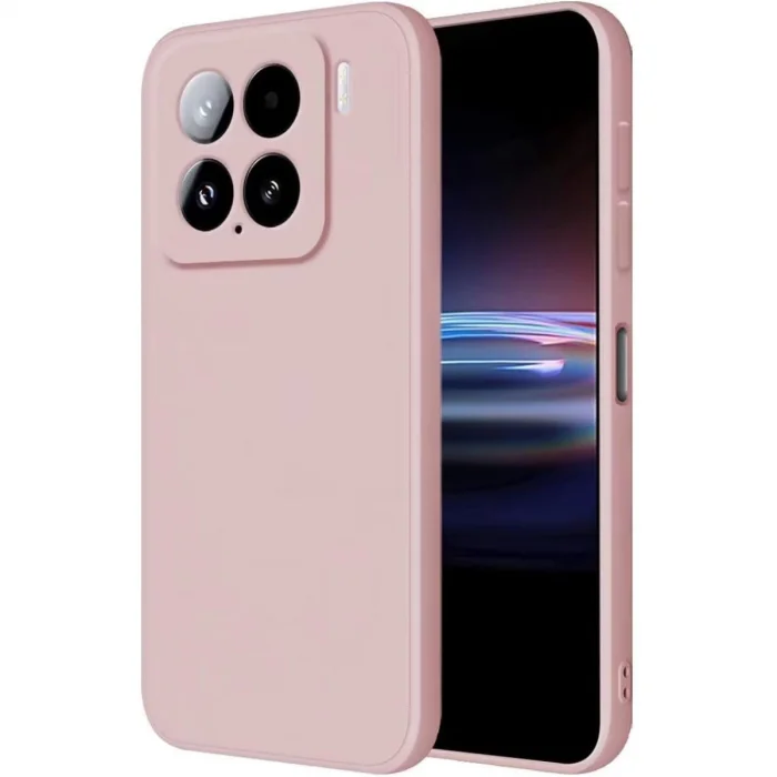 BUĞZ Xiaomi Mi 15 Kılıf Nano İçi Kadife Silikon - Pudra