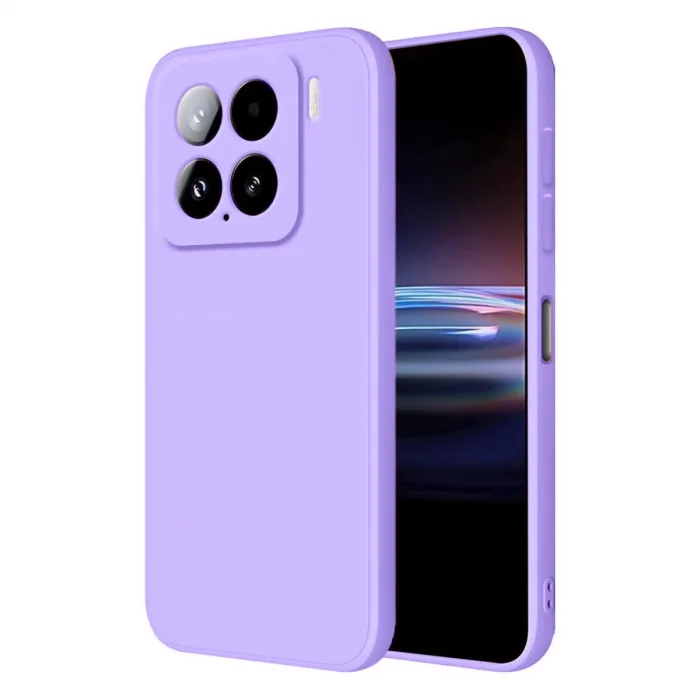 BUĞZ Xiaomi Mi 15 Pro Kılıf Nano İçi Kadife Silikon - Lila