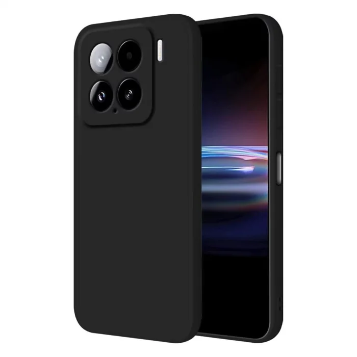 BUĞZ Xiaomi Mi 15 Pro Kılıf Nano İçi Kadife Silikon - Siyah