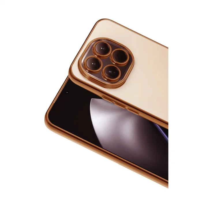 BUĞZ Xiaomi Mi 15 Razer Lensli Silikon - Çöl Titanyum