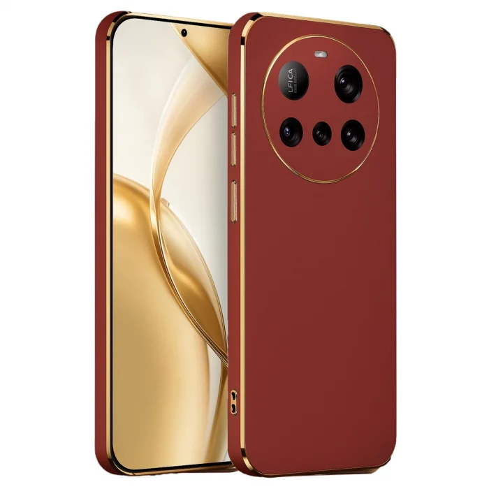 BUĞZ Xiaomi Mi 15 Ultra Kılıf Volet Silikon - Kırmızı