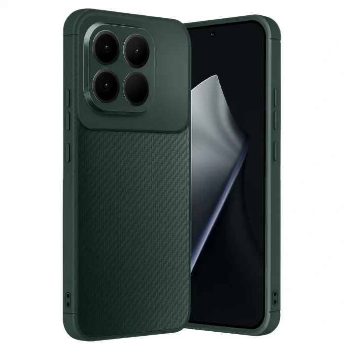 BUĞZ Xiaomi Mi 15t Auto Focus Karbon Kapak - Koyu Yeşil