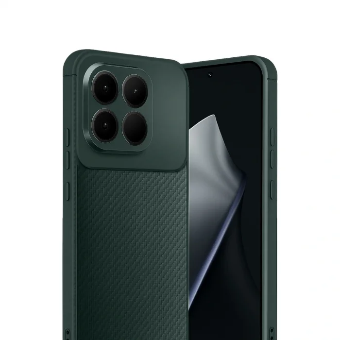 BUĞZ Xiaomi Mi 15t Auto Focus Karbon Kapak - Koyu Yeşil