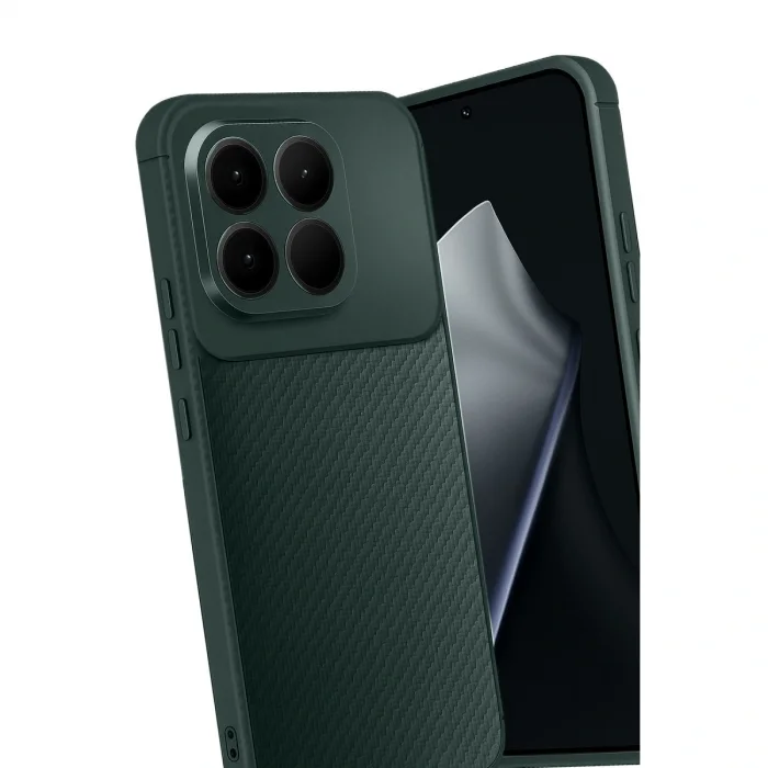BUĞZ Xiaomi Mi 15t Auto Focus Karbon Kapak - Koyu Yeşil