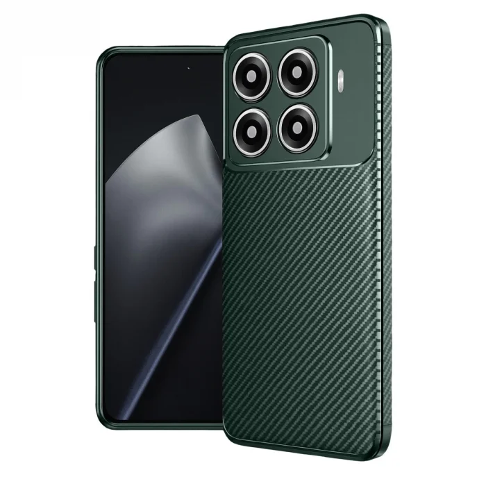 BUĞZ Xiaomi Mi 15t Pro Auto Focus Karbon Kapak - Koyu Yeşil