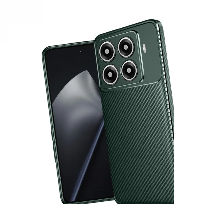 BUĞZ Xiaomi Mi 15t Pro Auto Focus Karbon Kapak - Koyu Yeşil