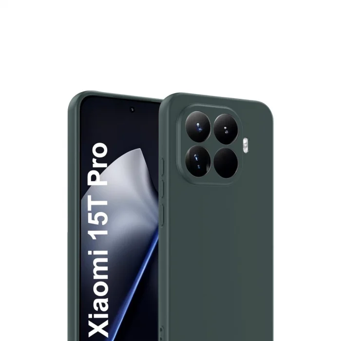 BUĞZ Xiaomi Mi 15t Pro First Silikon - Koyu Yeşil