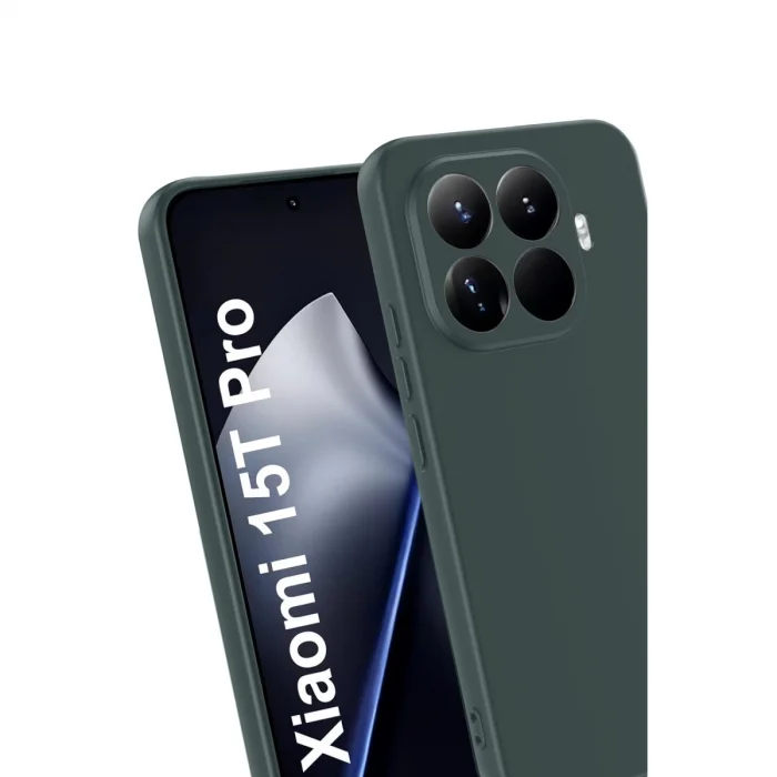 BUĞZ Xiaomi Mi 15t Pro First Silikon - Koyu Yeşil