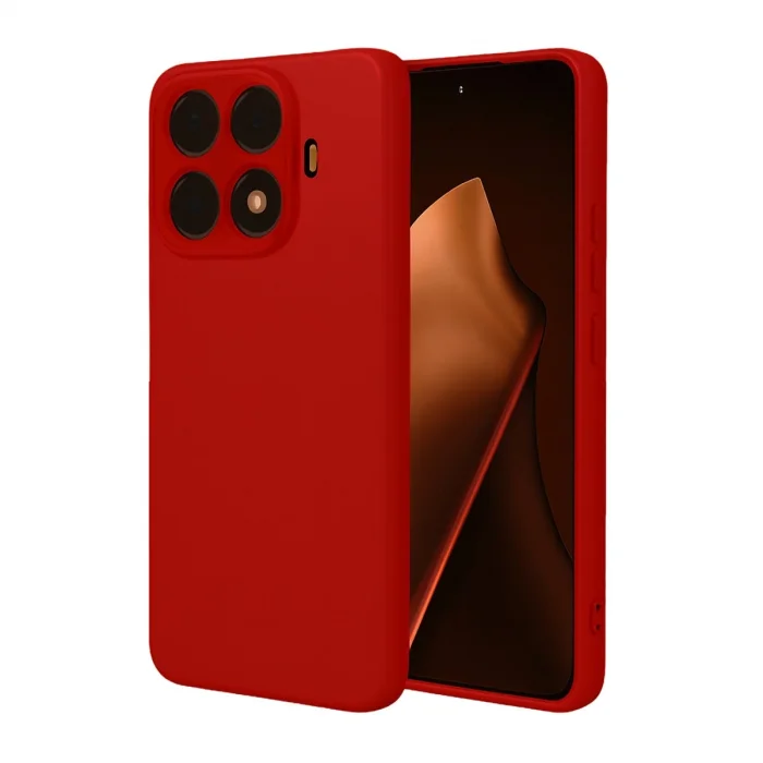 BUĞZ Xiaomi Mi 15t Pro Nano İçi Kadife Silikon - Kırmızı