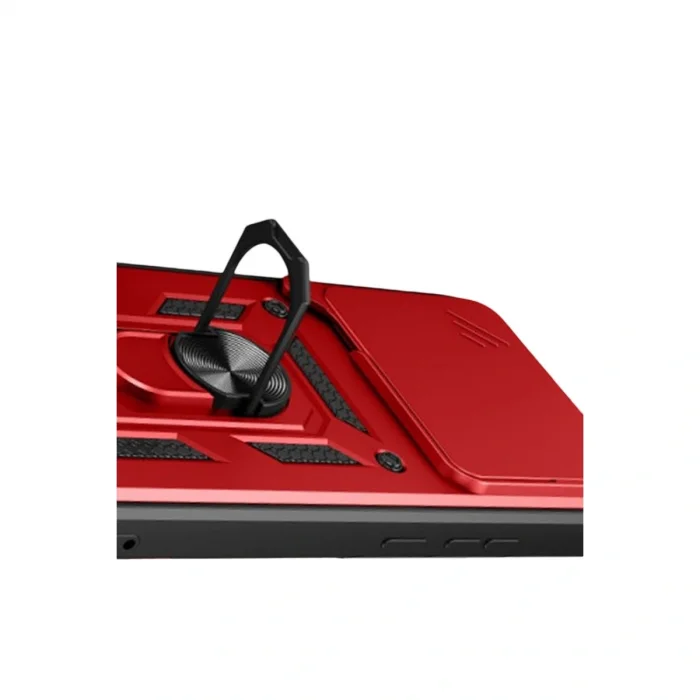 BUĞZ Xiaomi Mi 15t Pro Pars Lens Yüzüklü Silikon - Kırmızı