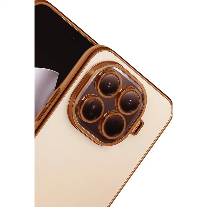 BUĞZ Xiaomi Mi 15t Pro Razer Lensli Silikon - Çöl Titanyum