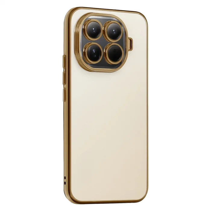 BUĞZ Xiaomi Mi 15t Pro Razer Lensli Silikon - Gold