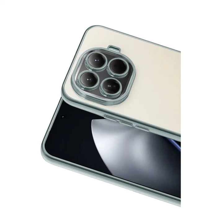 BUĞZ Xiaomi Mi 15t Pro Razer Lensli Silikon - Gümüş