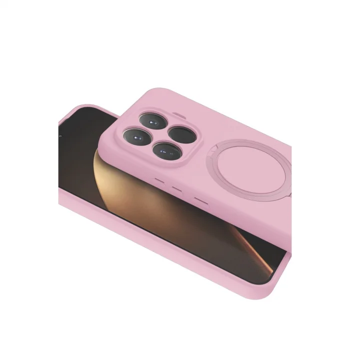 BUĞZ Xiaomi Mi 15t Pro Regal Magsafe Standlı Kapak - Açık Pembe