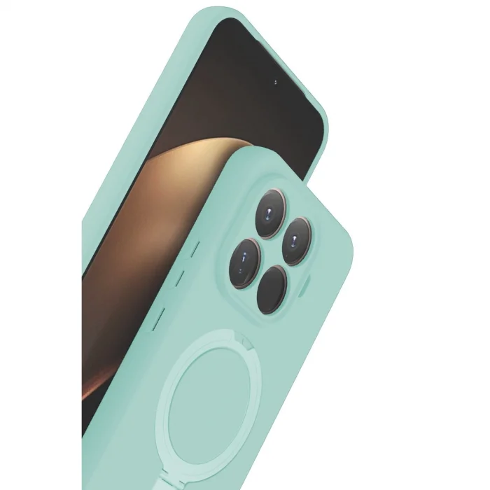 BUĞZ Xiaomi Mi 15t Pro Regal Magsafe Standlı Kapak - Su Yeşili