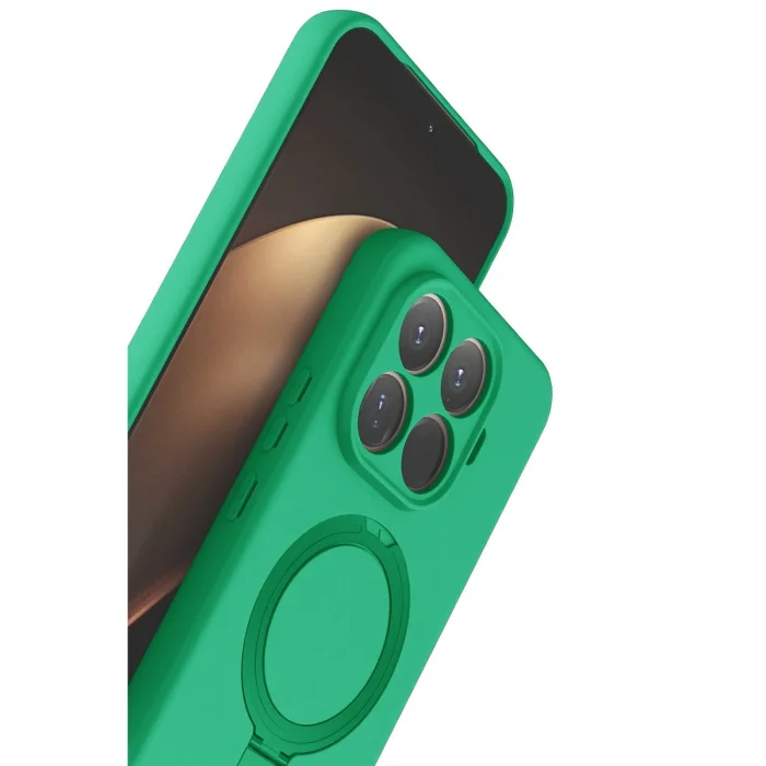 BUĞZ Xiaomi Mi 15t Pro Regal Magsafe Standlı Kapak - Yeşil
