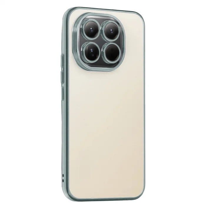 BUĞZ Xiaomi Mi 15t Razer Lensli Silikon - Gümüş