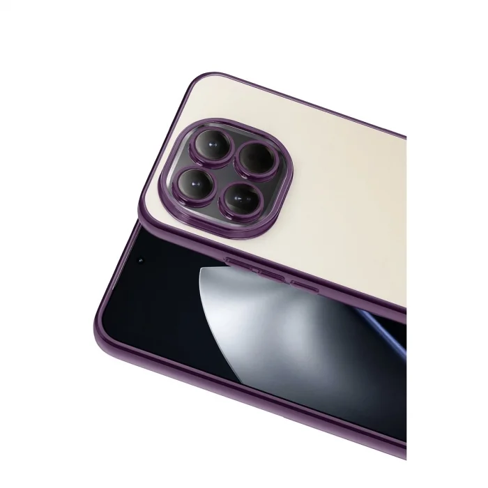 BUĞZ Xiaomi Mi 15t Razer Lensli Silikon - Mor