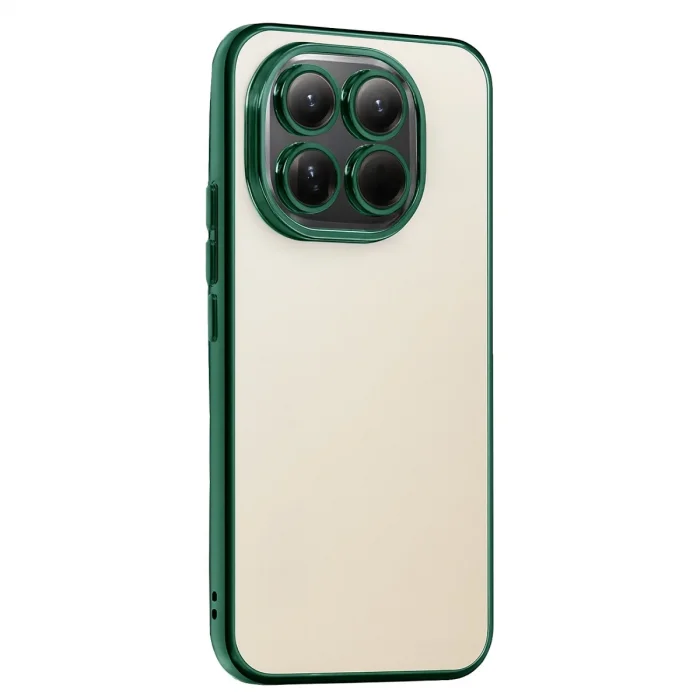 BUĞZ Xiaomi Mi 15t Razer Lensli Silikon - Yeşil