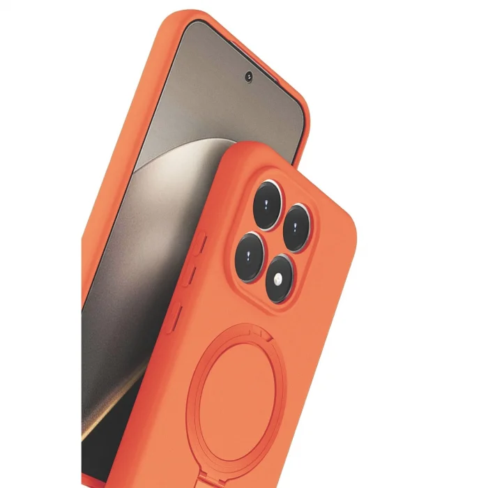 BUĞZ Xiaomi Mi 15t Regal Magsafe Standlı Kapak - Turuncu