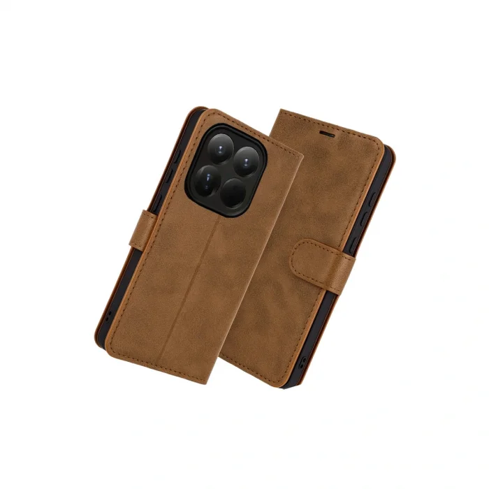 BUĞZ Xiaomi Mi 15t Trend S Plus Kapaklı Kılıf - Taba