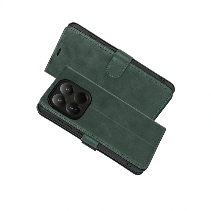 BUĞZ Xiaomi Mi 15t Trend S Plus Kapaklı Kılıf - Yeşil