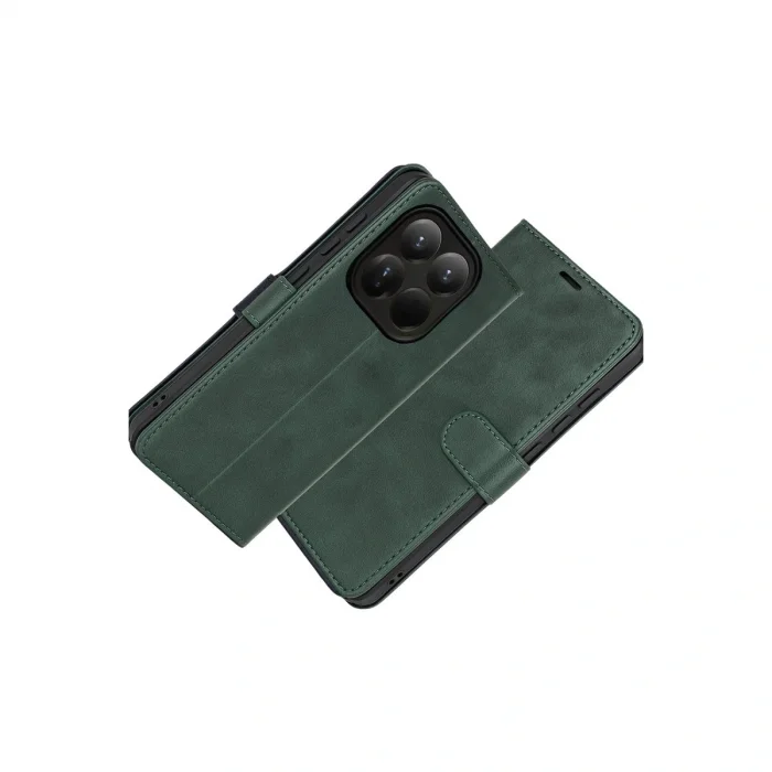 BUĞZ Xiaomi Mi 15t Trend S Plus Kapaklı Kılıf - Yeşil