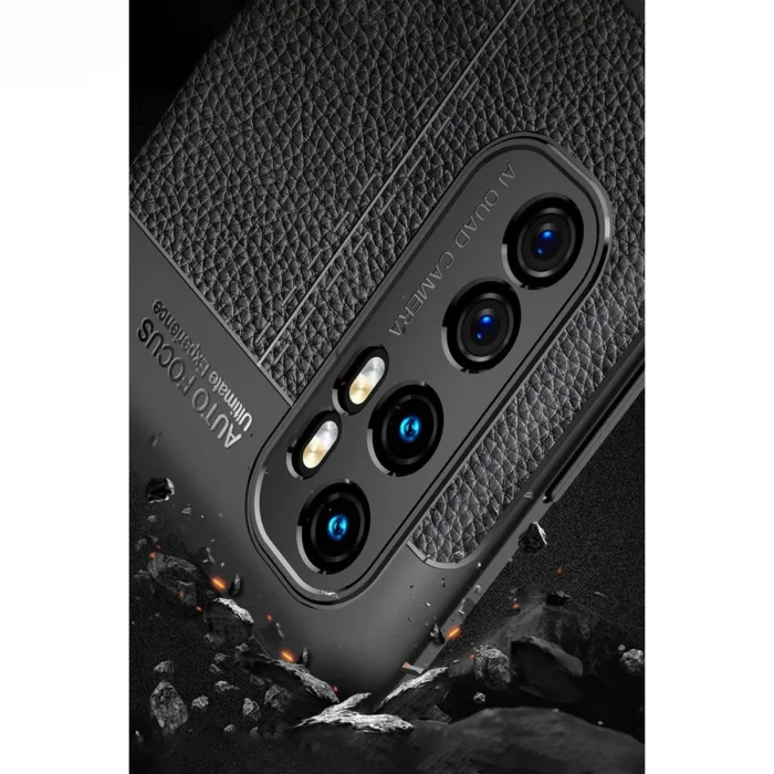 BUĞZ Xiaomi Mi Note 10 Lite Kılıf Auto Focus Kapak - Kırmızı