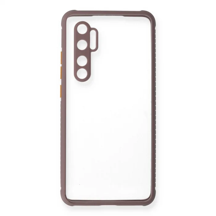 BUĞZ Xiaomi Mi Note 10 Lite Kılıf Miami Şeffaf Silikon - Açık Mor