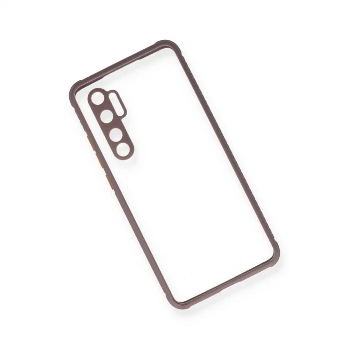 BUĞZ Xiaomi Mi Note 10 Lite Kılıf Miami Şeffaf Silikon - Açık Mor