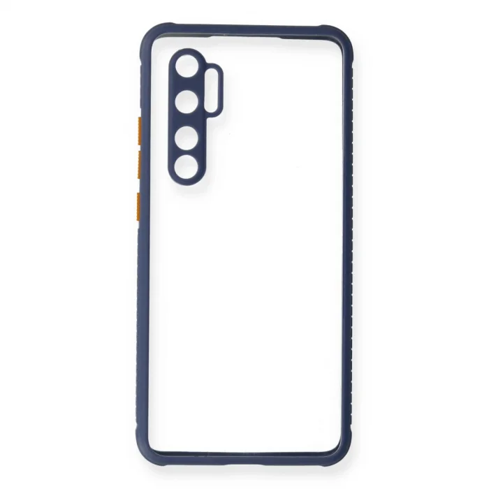 BUĞZ Xiaomi Mi Note 10 Lite Kılıf Miami Şeffaf Silikon - Gri