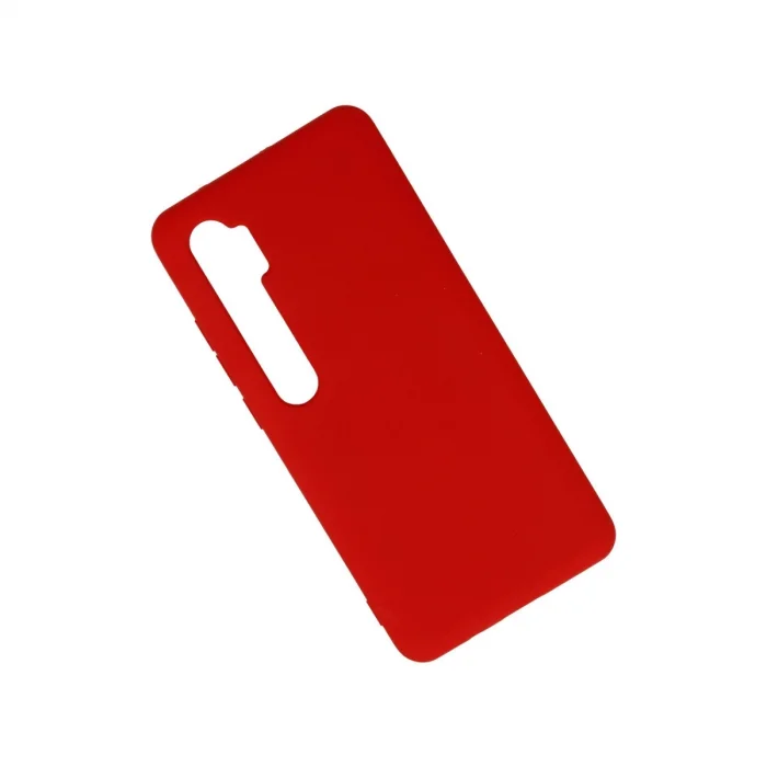BUĞZ Xiaomi Mi Note 10 Lite Kılıf Nano İçi Kadife Silikon - Kırmızı