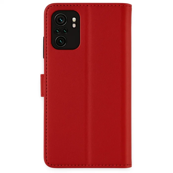 BUĞZ Xiaomi Mi Note 10 Trend S Plus Kapaklı Kılıf - Kırmızı