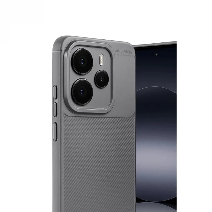 BUĞZ Xiaomi Note 14 5g Auto Focus Karbon Kapak - Gri