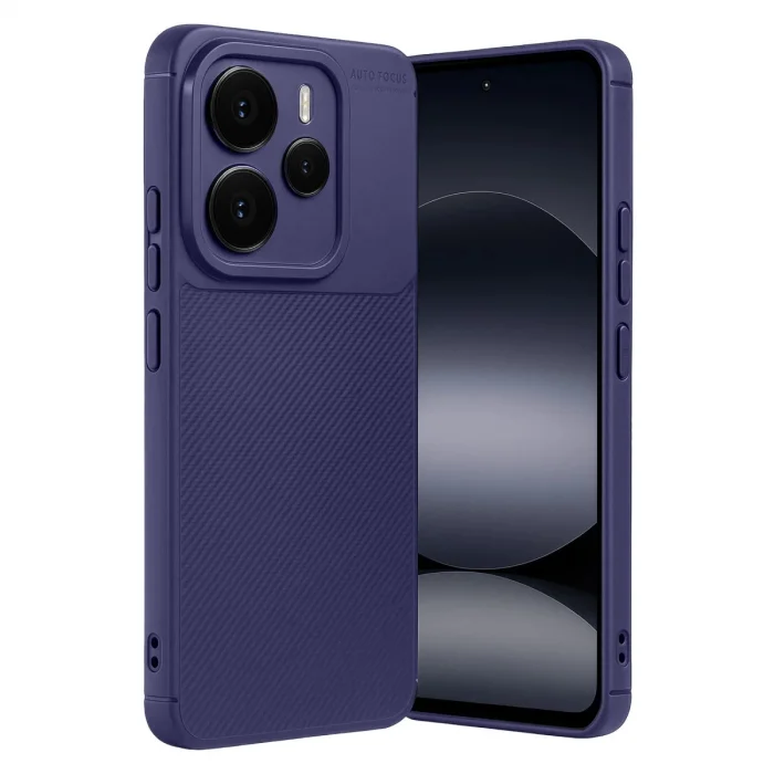 BUĞZ Xiaomi Note 14 5g Auto Focus Karbon Kapak - Lacivert