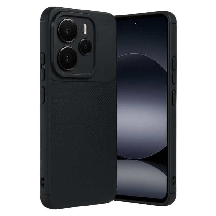 BUĞZ Xiaomi Note 14 5g Auto Focus Karbon Kapak - Siyah