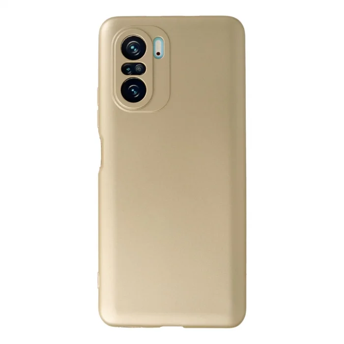 BUĞZ Xiaomi Poco F3 Kılıf First Silikon - Gold