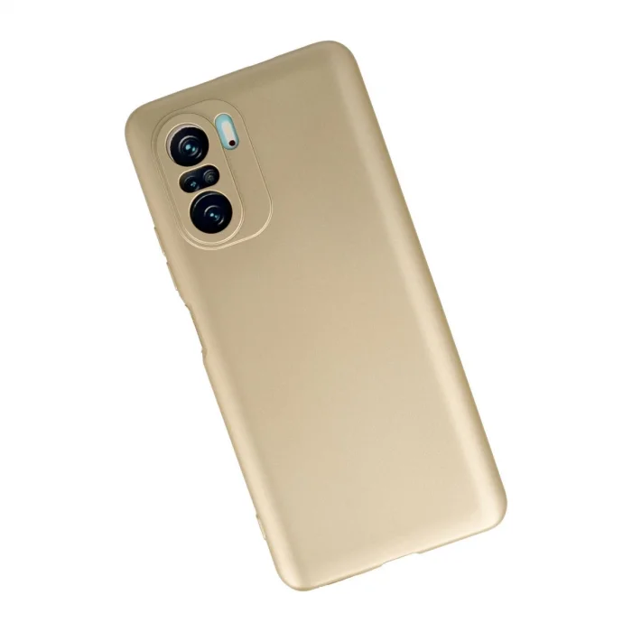 BUĞZ Xiaomi Poco F3 Kılıf First Silikon - Gold