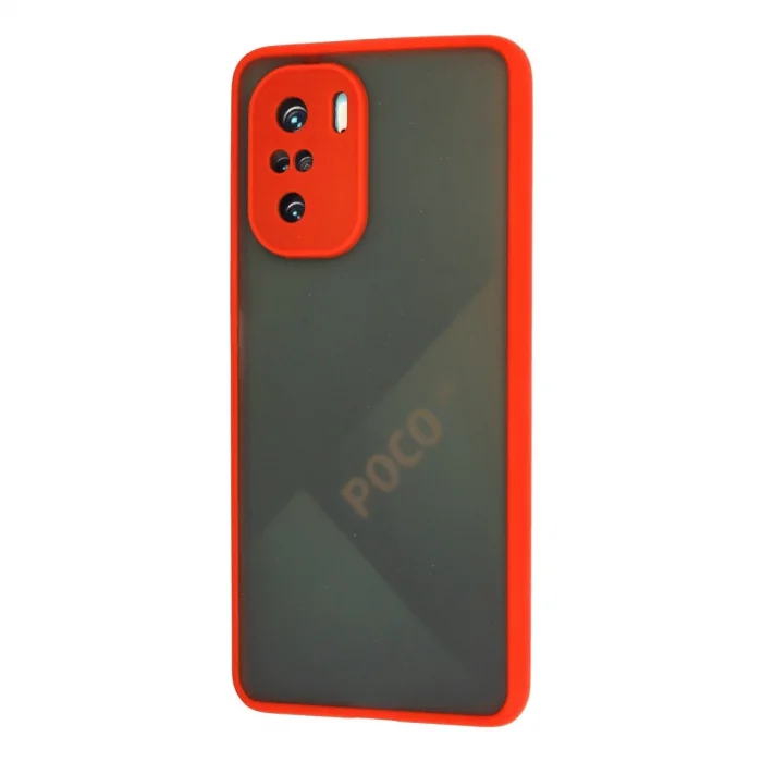BUĞZ Xiaomi Poco F3 Kılıf Montreal Silikon Kapak - Kırmızı