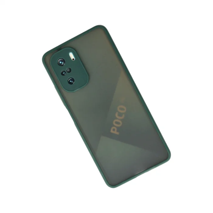 BUĞZ Xiaomi Poco F3 Kılıf Montreal Silikon Kapak - Yeşil