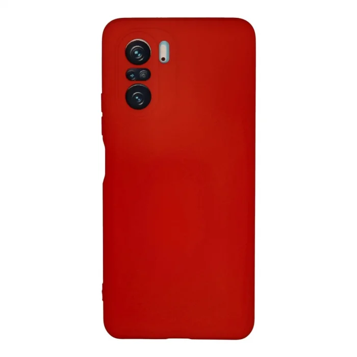 BUĞZ Xiaomi Poco F3 Kılıf Nano İçi Kadife Silikon - Kırmızı