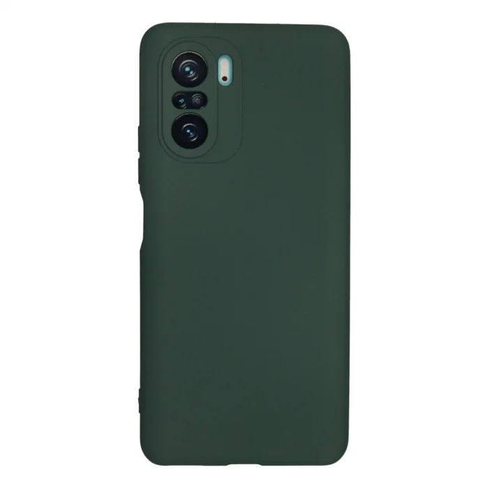 BUĞZ Xiaomi Poco F3 Kılıf Nano İçi Kadife Silikon - Koyu Yeşil