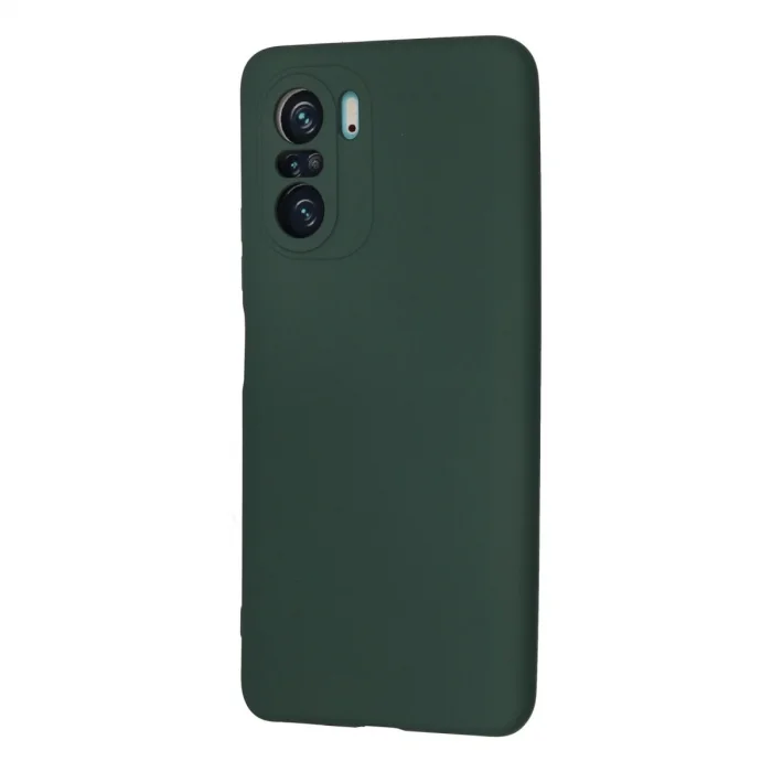 BUĞZ Xiaomi Poco F3 Kılıf Nano İçi Kadife Silikon - Koyu Yeşil