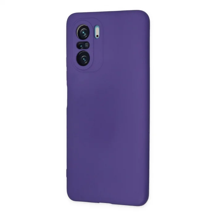 BUĞZ Xiaomi Poco F3 Kılıf Nano İçi Kadife Silikon - Mor