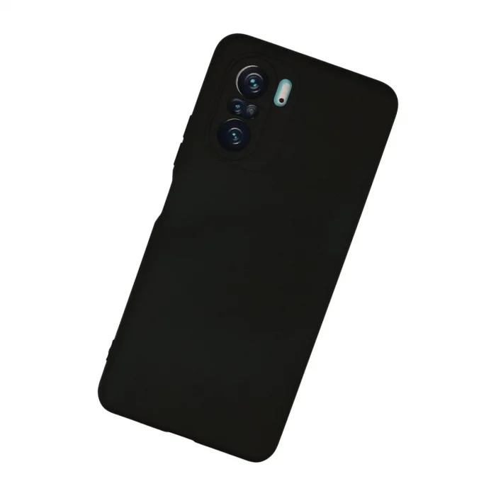 BUĞZ Xiaomi Poco F3 Kılıf Nano İçi Kadife Silikon - Siyah